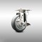 Service Caster 4 Inch 316SS Thermoplastic Rubber Wheel Swivel Top Plate Caster with Brake SCC SCC-SS31620S414-TPRB-TLB - alternate 1